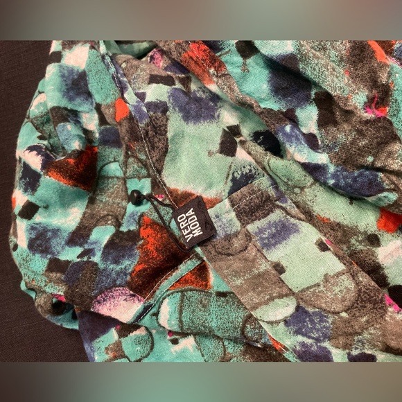 Stunning cotton turquoise scarf! - Picture 4 of 6